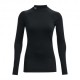 Under Armour Maglia Running Collo Comp Coldgear Nero Donna