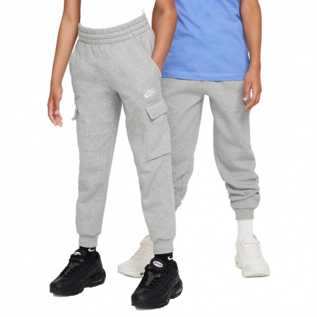 Nike Sportswear Club Pantacargo Logo Piccolo Grigio Bambino