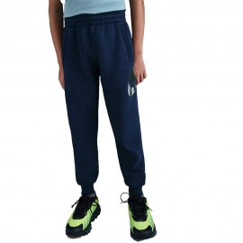 Nike Sportswear Club Pantaloni Con Polsino Logo Metallic Blu Bambino