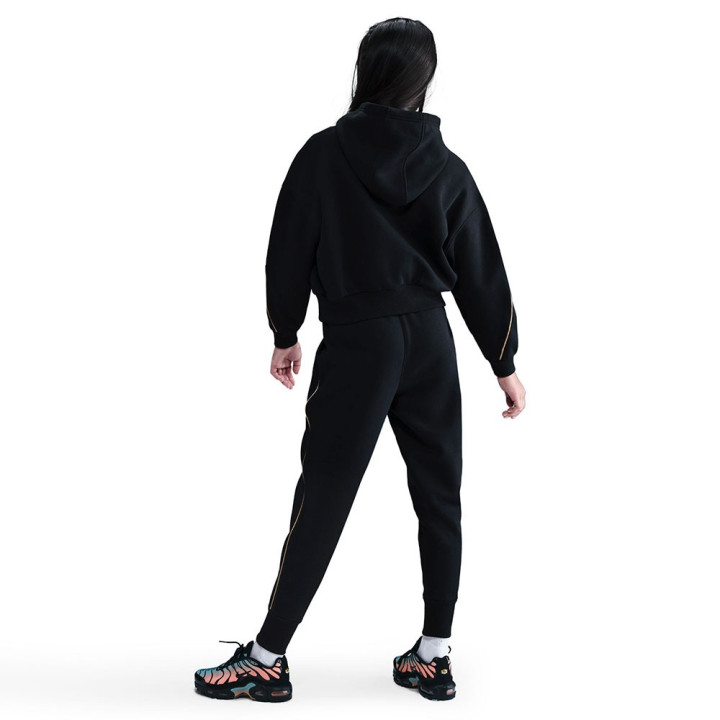 Nike Sportswear Club Felpa Palestra Crop Nero Bambina