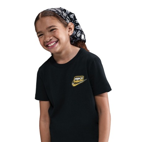 Nike Sportswear Maglietta Palestra Logo Oro Nero Bambino