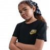 Nike Sportswear Maglietta Palestra Logo Oro Nero Bambino