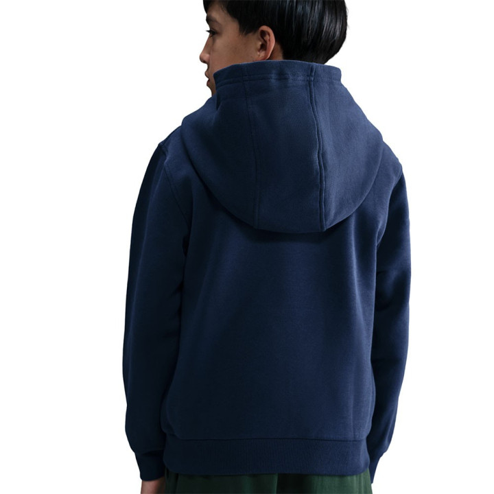 Nike Sportswear Club Felpa Palestra Logo Metallic Blu Bambino
