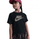 Nike Sportswear Maglietta Palestra Animal Print Nero Bambina