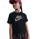 Nike Sportswear Maglietta Palestra Animal Print Nero Bambina