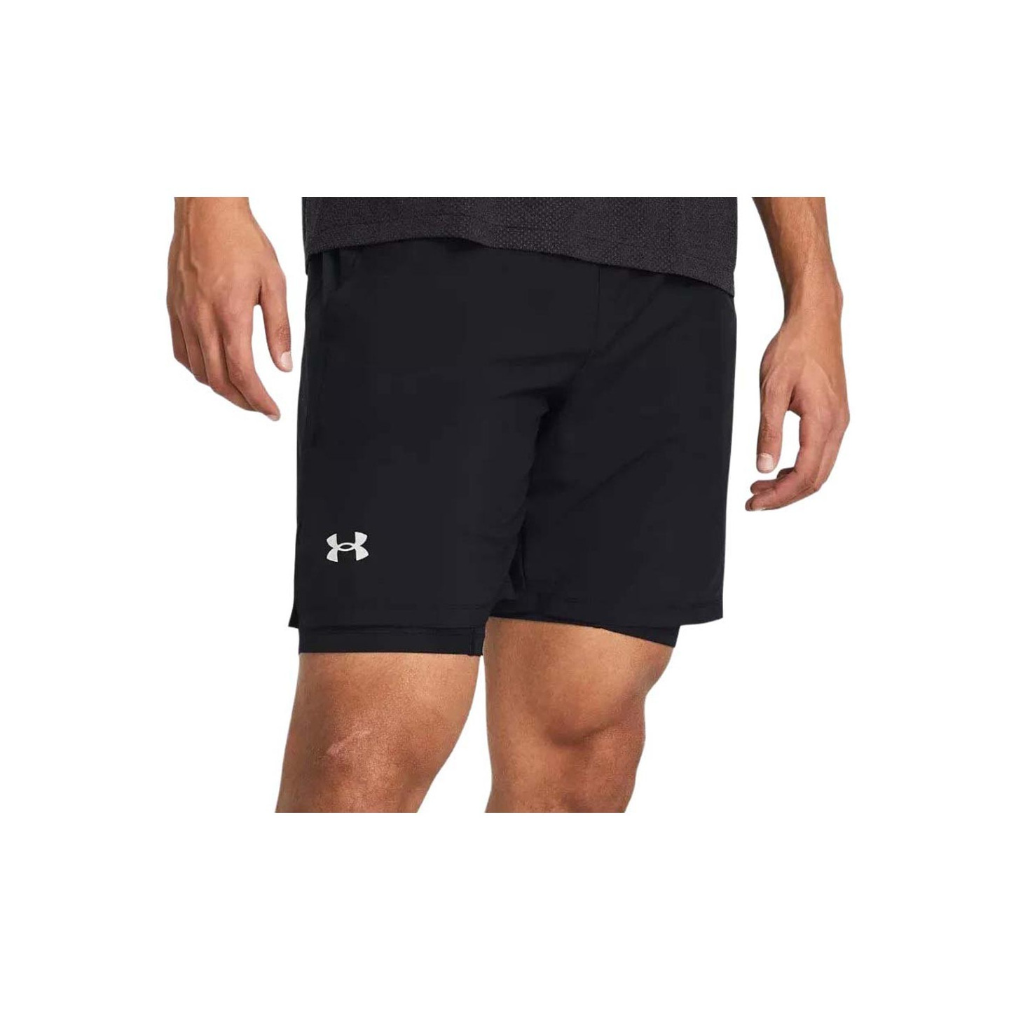Under Armour Pantaloncini Running Launch 7" 2In1 Nero Uomo L