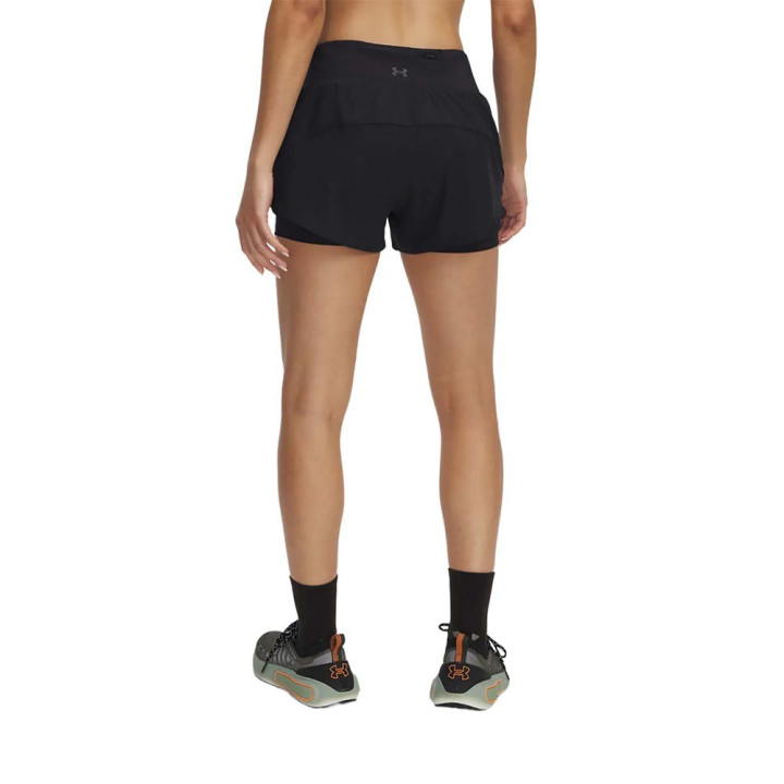 Under Armour Pantaloncini Running Launch Pro 3" 2In1 Nero Donna