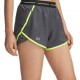 Under Armour Pantaloncini Running Fly By 3" Novelty Castlerock High Vis Giallo Donna