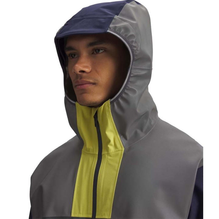 Under Armour Giacca Running Halo Run Giallo Grigio Uomo