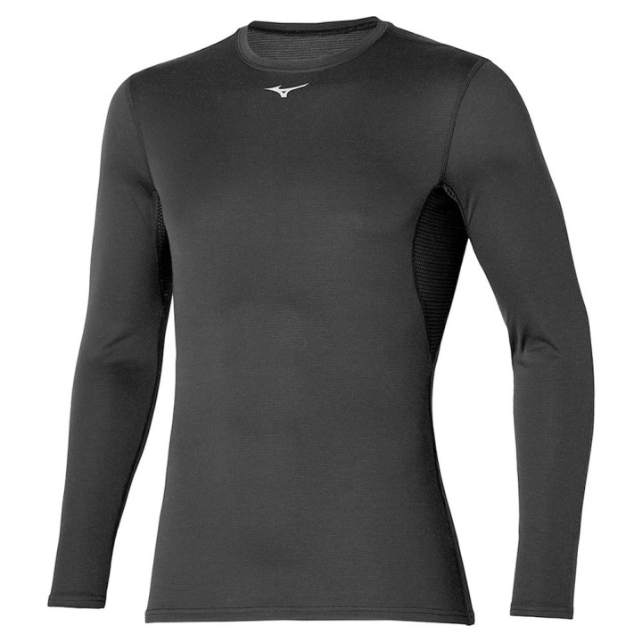 Mizuno Maglia Running Run Bt Mid Weight Crew Nero Uomo