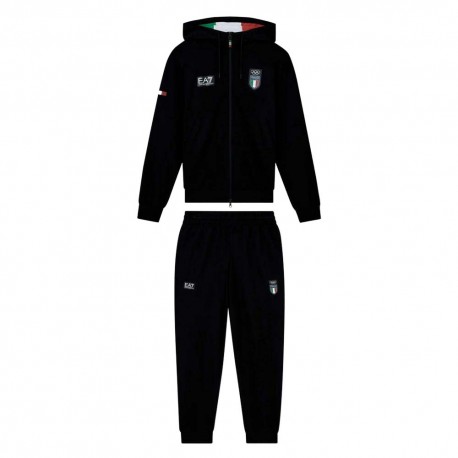 Ea7 Emporio Armani Italia Team Nero - Tuta Uomo