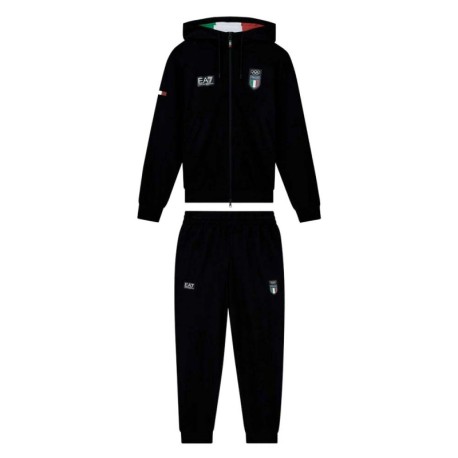 Ea7 Emporio Armani Italia Team Nero - Tuta Uomo