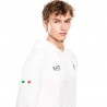 Ea7 Emporio Armani Team Italia Bianco - Felpa Con Cappuccio Uomo
