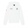 Ea7 Emporio Armani Team Italia Bianco - Felpa Con Cappuccio Uomo