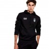 Ea7 Emporio Armani Team Italia Nero - Felpa Con Cappuccio Uomo