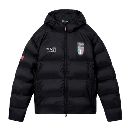 Ea7 Emporio Armani Italia Team Nero - Piumino Uomo