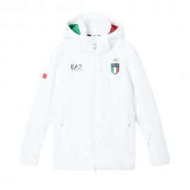Ea7 Emporio Armani Italia Team Bianco - Giacca Sci Donna