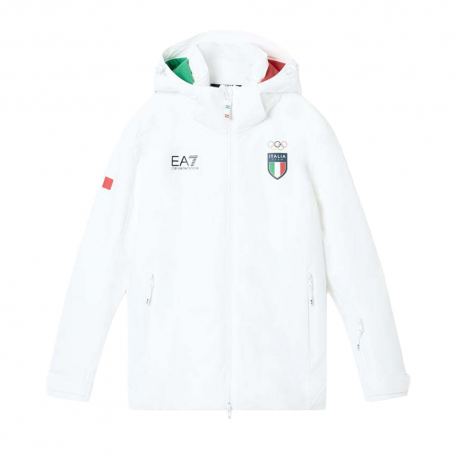 Ea7 Emporio Armani Italia Team Bianco - Giacca Sci Donna