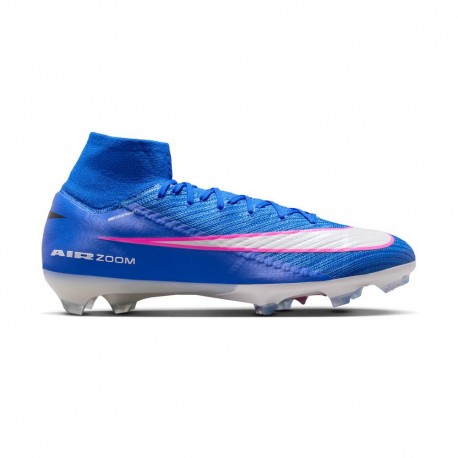 Nike Mercurial Zm Superfly 10 Elite Fg Blu Bianco - Scarpe Da Calcio Uomo