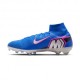 Nike Mercurial Zm Superfly 10 Elite Fg Blu Bianco - Scarpe Da Calcio Uomo
