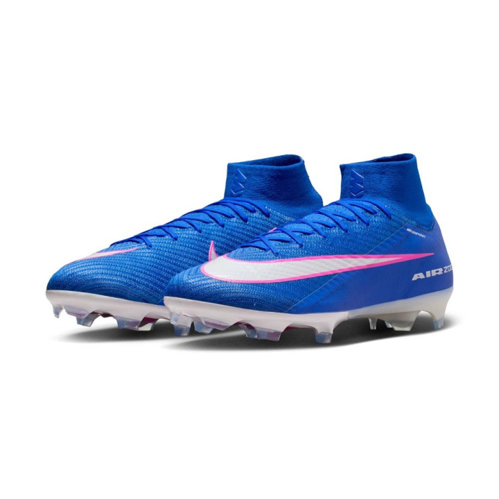 Nike Mercurial Zm Superfly 10 Elite Fg Blu Bianco - Scarpe Da Calcio Uomo