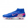 Nike Mercurial Zm Superfly 10 Academy Fg Mg Blu Bianco - Scarpe Da Calcio Uomo