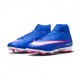 Nike Mercurial Zm Superfly 10 Academy Fg Mg Blu Bianco - Scarpe Da Calcio Uomo