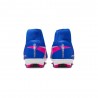 Nike Mercurial Zm Superfly 10 Academy Fg Mg Blu Bianco - Scarpe Da Calcio Uomo