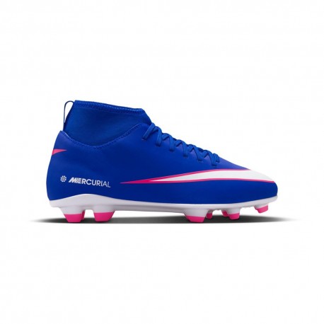 Nike Mercurial Superfly 10 Club Fg Mg Blu Bianco - Scarpe Da Calcio Bambino