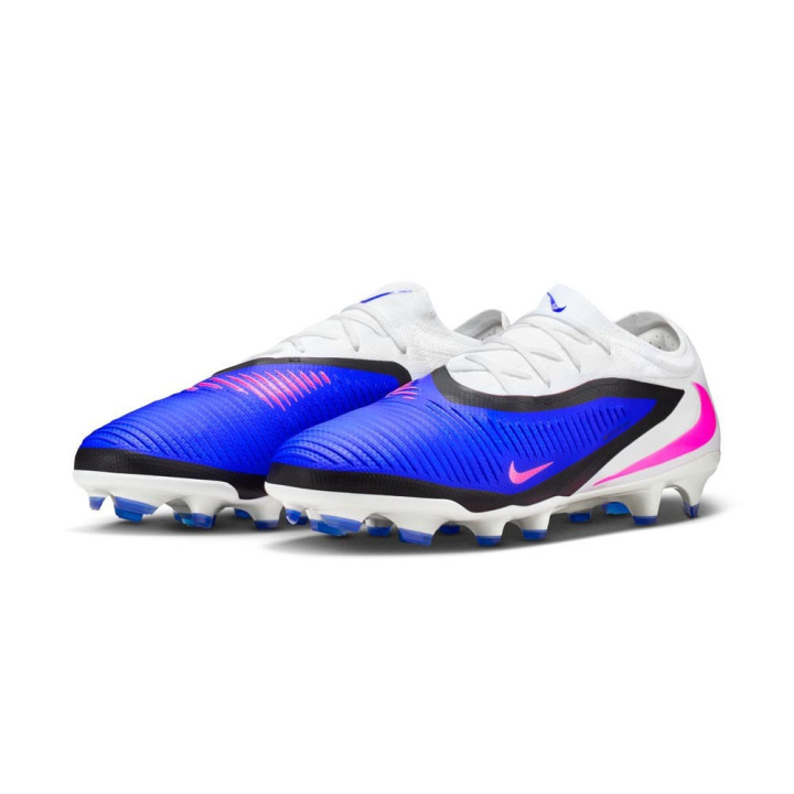 Nike Phantom 6 Low Pro Fg Blu Rosa Bianco - Scarpe Da Calcio Uomo