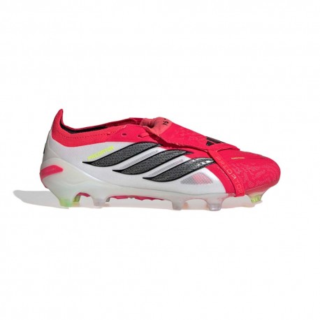 ADIDAS Predator Elite Ft Fg Rosso Nero Bianco - Scarpe Da Calcio Uomo