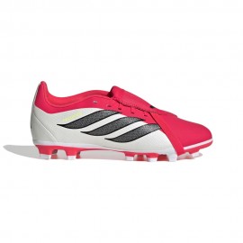 ADIDAS Predator Club Ft Fg Mg J Rosso Nero Bianco - Scarpe Da Calcio Bambino