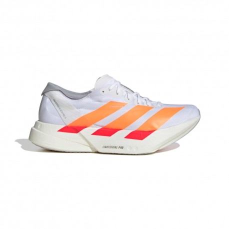 ADIDAS Adizero Adios Pro 4 Footwear Bianco Lucid Arancio - Scarpe Running Uomo