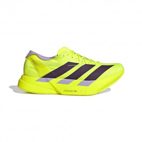 ADIDAS Adizero Adios Pro 4 Solar Giallo Aurora Plum - Scarpe Running Uomo