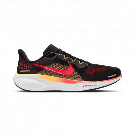 Nike Pegasus 41 Nero Bright Crimson - Scarpe Running Uomo