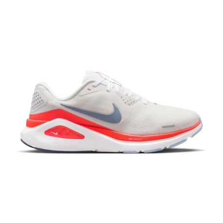 Nike Structure 26 Bianco Ashen Slate-Hot Lava - Scarpe Running Donna
