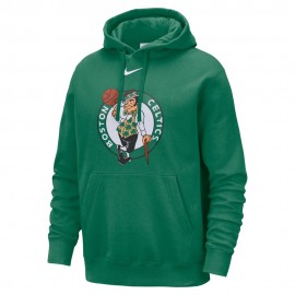 Nike Felpa Nba Boston Club C Cap Logo Clover Uomo