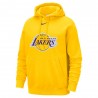 Nike Felpa Nba Lakers Club C Cap Logo Amarillo Purple Uomo