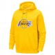 Nike Felpa Nba Lakers Club C Cap Logo Amarillo Purple Uomo