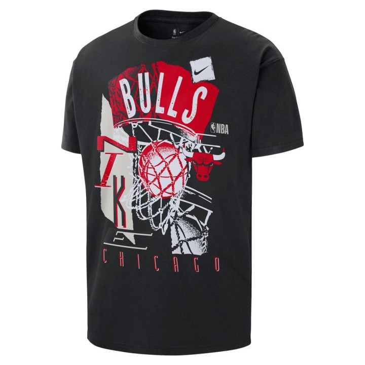 Nike Maglia Basket Nba Chicago Cts  Nero Uomo