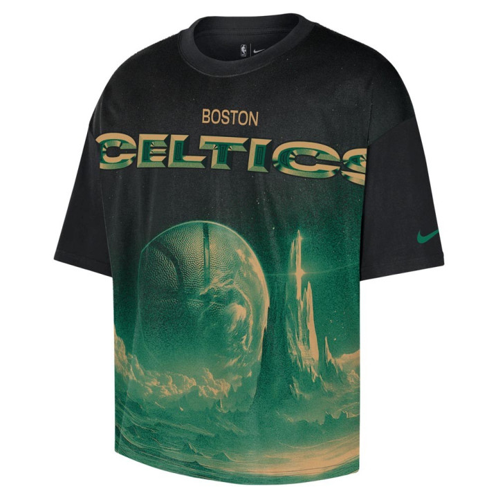 Nike Maglia Basket Nba Boston Boxy Nero Uomo