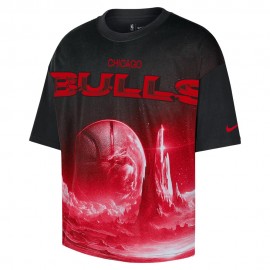Nike Maglia Basket Nba Chicago Boxy Nero Uomo