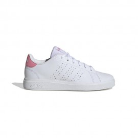 ADIDAS Advantage Base 2.0 J Gs Bianco Rosa - Sneakers Bambina