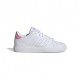 ADIDAS Advantage Base 2.0 J Gs Bianco Rosa - Sneakers Bambina