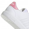 ADIDAS Advantage Base 2.0 J Gs Bianco Rosa - Sneakers Bambina