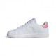ADIDAS Advantage Base 2.0 J Gs Bianco Rosa - Sneakers Bambina