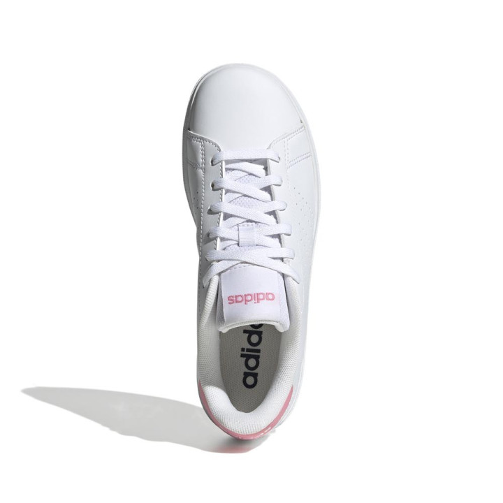 ADIDAS Advantage Base 2.0 J Gs Bianco Rosa - Sneakers Bambina