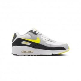 Nike Air Max 90 Gs Bianco Giallo Grigio - Sneakers Bambino