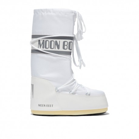 Moon Boot Icon Nylon Bianco - Stivali Donna
