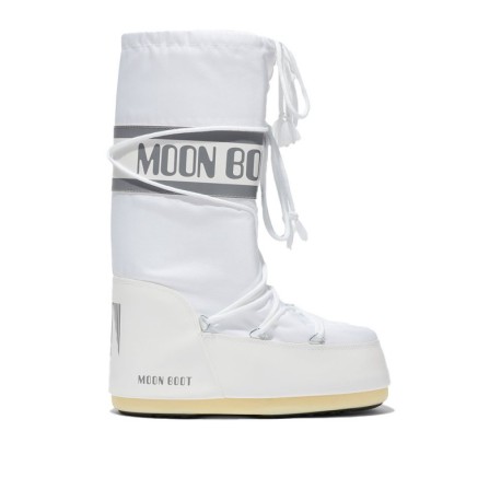 Moon Boot Icon Nylon Bianco - Stivali Donna